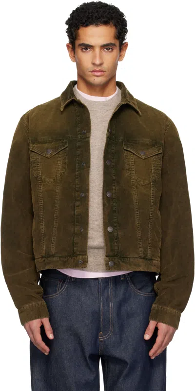 Acne Studios Green Corduroy Jacket