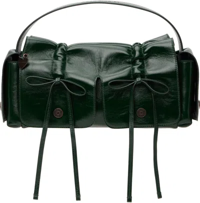 Acne Studios Green Multipocket Bag In Dark Green