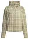 Acne Studios Green Organic Cotton Jacket In Multi