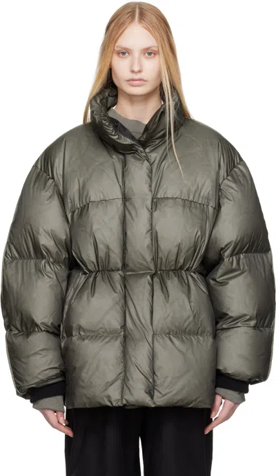 ACNE STUDIOS GREEN QUILTED DOWN JACKET