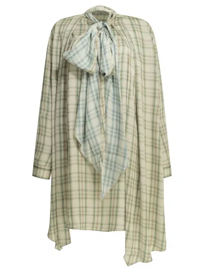 Acne Studios Green Viscose Dress
