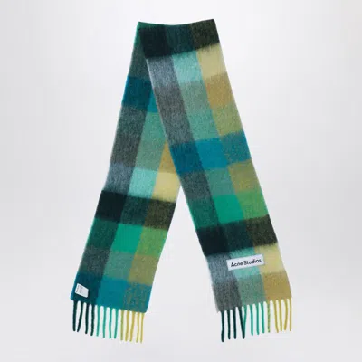 Acne Studios Green/blue/yellow Alpaca Scarf