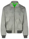 Acne Studios Orlinga Cotton Twill Bomber Jacket Mid Grey In Gray