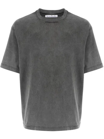 ACNE STUDIOS ACNE STUDIOS GREY COTTON CLOTHING T-SHIRTS AND POLOS
