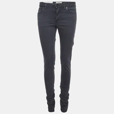 Pre-owned Acne Studios Grey Denim Skinny Low Lucy Jeans S/waist 27" In Gray