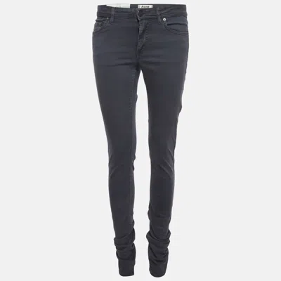 Acne Studios Grey Denim Skinny Low Lucy Jeans S/waist In Gray
