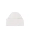 Acne Studios Large Face Patch Wool Beanie In White