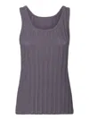 Acne Studios Purple Rib-knit Tank Top In Purple