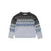 Acne Studios Fairislepattern Wool Sweater In Multi