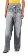Acne Studios Printed Cotton Poplin Wide-leg Pants