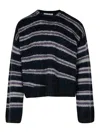 Acne Studios Grey Nylon Blend Sweater In Grey