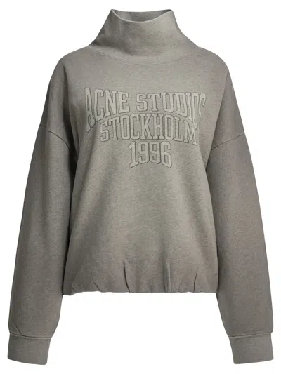 Acne Studios Grey Organic Cotton Sweatshirts In Gray