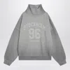 Acne Studios Grey Oversized Turtleneck Sweatshirt Women In Gray