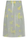 Acne Studios Printed Chiffon Midi Skirt