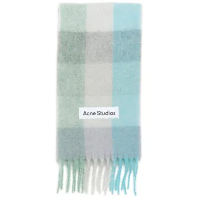 Acne Studios Grey Scarves Men In Blue