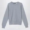 Acne Studios Grey Sweatshirt With Small Logo Patch In Gray