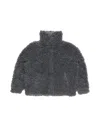 Acne Studios Grey Teddy Bear Bomber Jacket In Gray