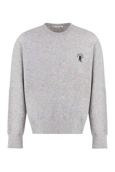 Acne Studios Grey Wool Blend Sweater For Men