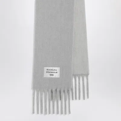 ACNE STUDIOS ACNE STUDIOS GREY/LIGHT GREY SCARF IN WOOL AND ALPACA BLEND