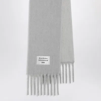 ACNE STUDIOS GREY/LIGHT GREY SCARF IN WOOL AND ALPACA BLEND