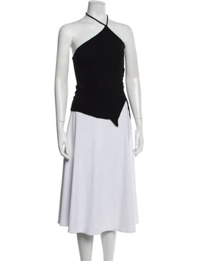 Pre-owned Acne Studios Halterneck Sleeveless Top In Black