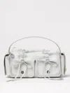 Acne Studios Multipocket Leather Tote Bag In White