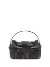 Acne Studios Multipocket Knot Detailed Micro Tote Bag In Marrone Scuro