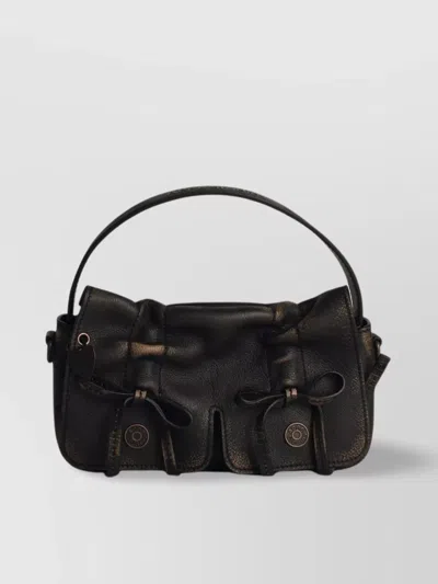 Acne Studios Handle Shoulder Bag With Bow And Adjustable Strap