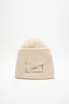Acne Studios New Crystal Face Beanie In Beige