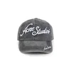 Acne Studios Carliy Tourist Logo-embroidered Cotton Cap In Black