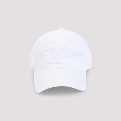 Acne Studios Hat Unica In White