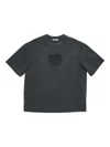 Acne Studios Heart-patch T-shirt In Black