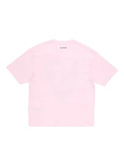 Acne Studios Heart-print T-shirt In Pink
