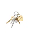 Acne Studios Brass Key Ring Case Multiple Keys In Gold