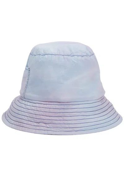 Acne Studios Heddie Tie-dyed Cotton Bucket Hat In Blue