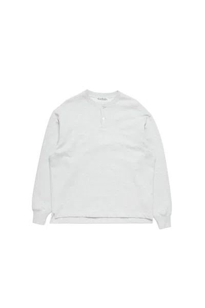 Acne Studios Logo-embroidered Sweatshirt In White