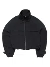 Acne Studios High-collar Zip-up Jacket In Black