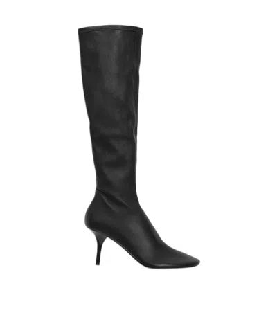Acne Studios High Leather Boots In Black