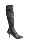 Acne Studios High Leather Boots In Black