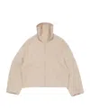 Acne Studios High-neck Cropped Jacket In Brown