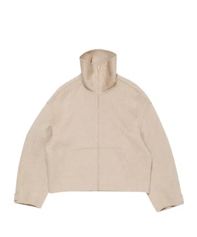 Acne Studios High-neck Cropped Jacket In Brown