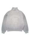 Acne Studios Grey Oversized Turtleneck Sweatshirt Women In Gray