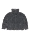 Acne Studios Grey Teddy Bear Bomber Jacket In Gray