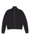 Acne Studios High-neck Zip-up Cardigan In Black