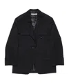 Acne Studios High-neck Zip-up Jacket In Black