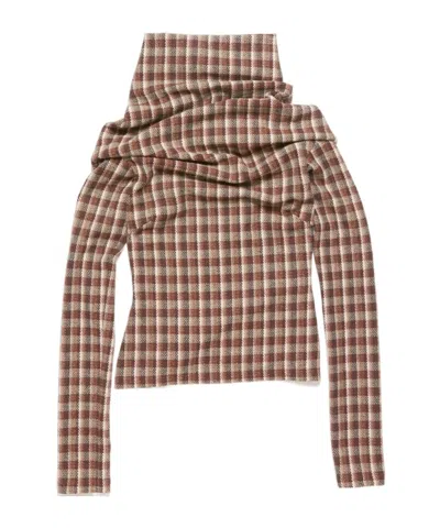 Acne Studios High-necked Shirt In Nude