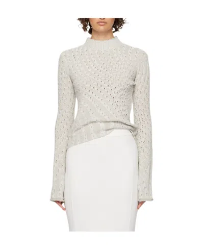 Acne Studios High-necked Sweater In White