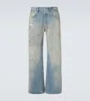 Acne Studios Regular Fit Five-pocket Distressed Jeans 2021 In Blue