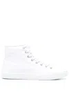 Acne Studios High-top Lace-up Fastening Sneakers In 白色