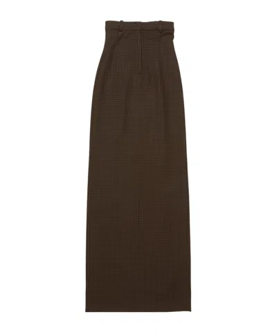 ACNE STUDIOS HIGH-WAISTED CHECKED SKIRT